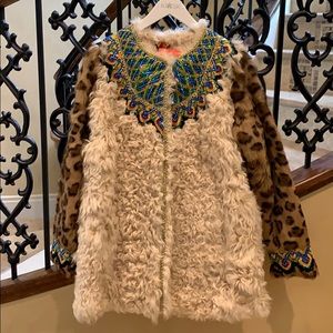 Manoush Sequin & Fur Coat, French 42